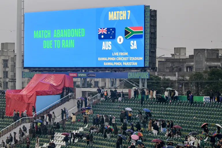 Australia vs South Africa Champions Trophy match abandoned due to rain