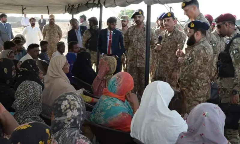 Army Chief Visits Flood-Affected Areas, Stresses Coordinated Efforts