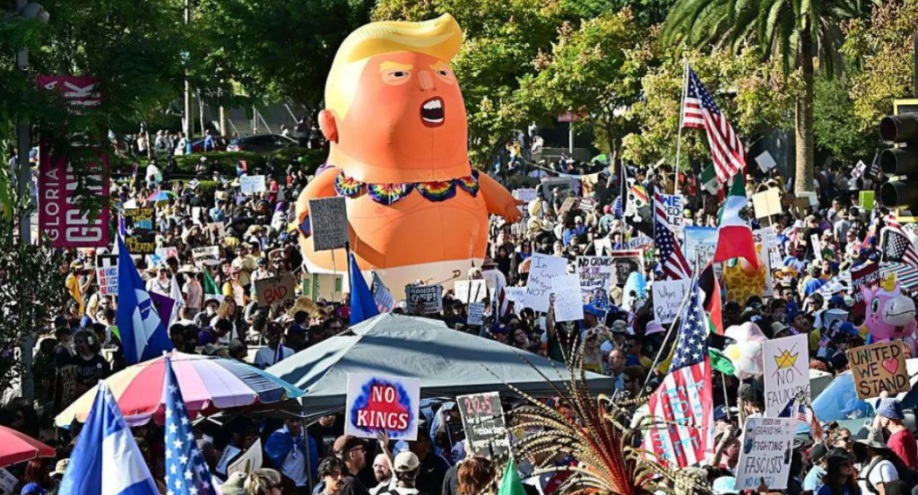 No Kings’ Protests Sweep Across America as Citizens Rally to Defend Democracy