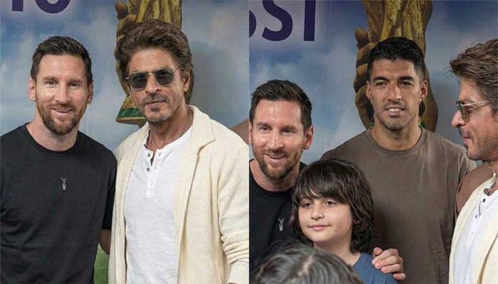 Global Icons Converge: Shah Rukh Khan Hosts Lionel Messi in Kolkata Amidst India Tour