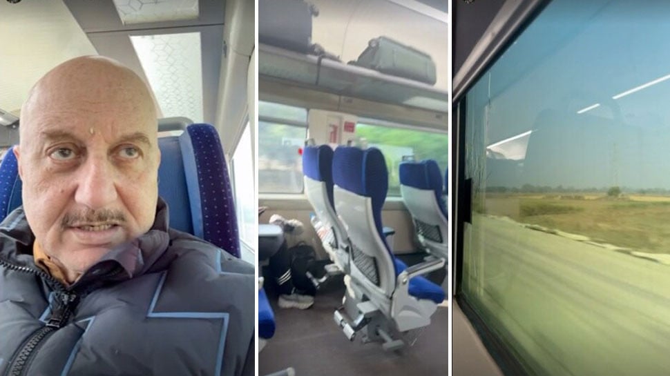 **** Bollywood Star Anupam Kher Takes the Train to Khajuraho, Praising Indian Railways’ Services