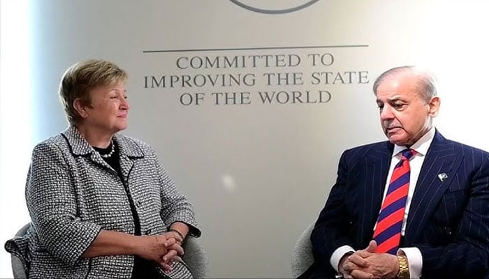 Pakistan’s PM Meets IMF Chief in Davos Amid Economic Forum