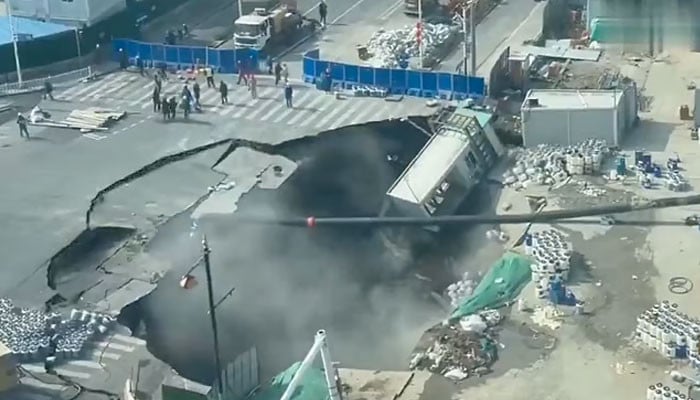 Shanghai Road Collapse: Massive Sinkhole Swallows Major Road Section