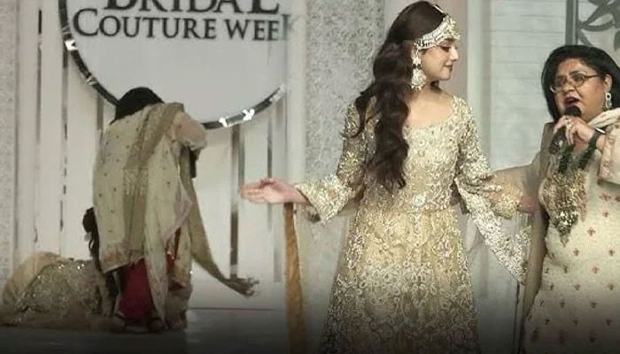 Pakistani Singer Shazia Manzoor Denies Accusations of Pushing Alizey Shah on Ramp Walk