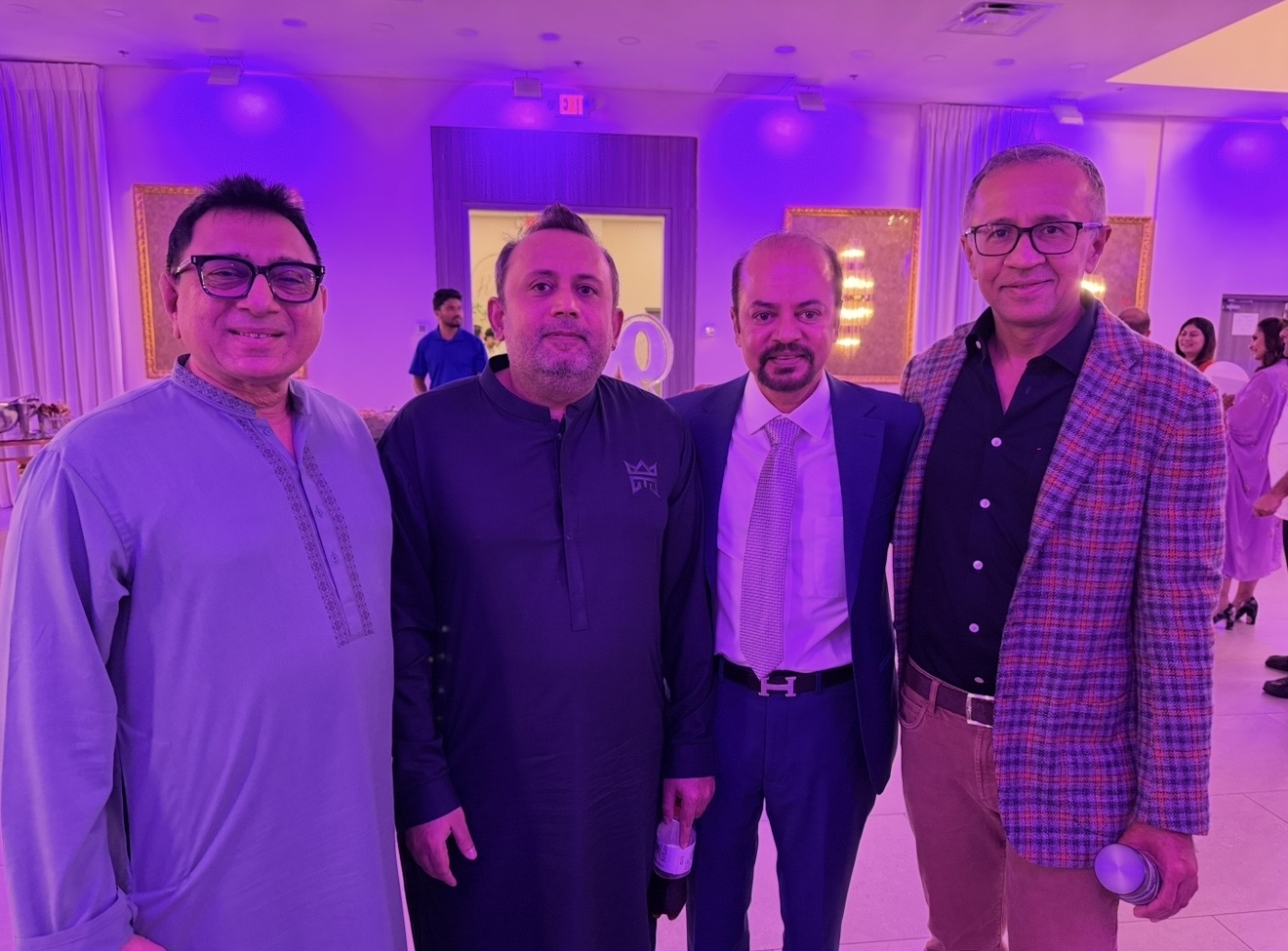 Shariq Hamid with guests