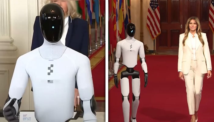 Melania Trump Meets Humanoid Robot at White House in Historic Encounter